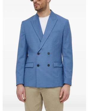 Sisley Double-Breasted Blazer - Blue