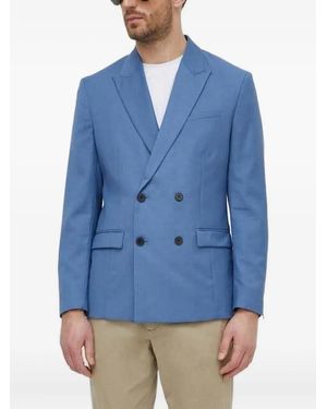Sisley Double-Breasted Blazer - Blue