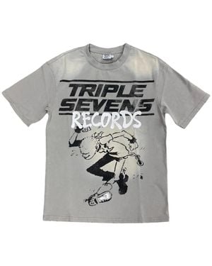 Triple Sevens Racer Graphic Short-Sleeve T-Shirt - Grey