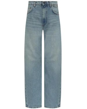 Iceberg Faded Straight-Leg Jeans - Blue