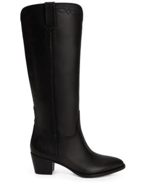 Ralph Lauren Bottines Harpher En Cuir - Black