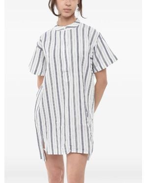 Woolrich Striped Mini Dress - White