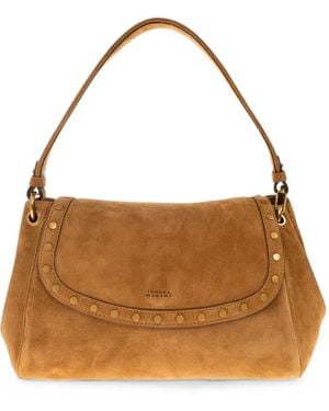 Isabel Marant Chany M Suede Shoulder Bag - Brown