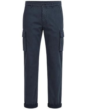 Mason's Pantalones Cargo Ajustados - Azul