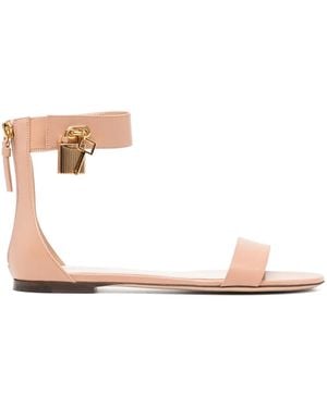 Tom Ford Leather Flat Sandals - Pink