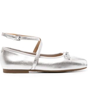 MICHAEL Michael Kors Ballerine Con Punta Quadrata - Bianco