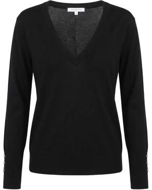 Patrizia Pepe V-Neck Wool Jumper - Black