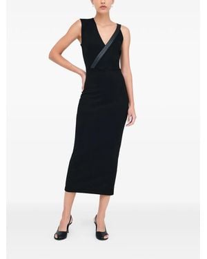 MARCELLA Vestido Midi Carlton - Negro