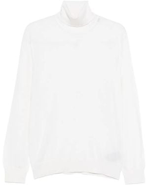 ZEGNA Roll-Neck Long-Sleeve Jumper - White