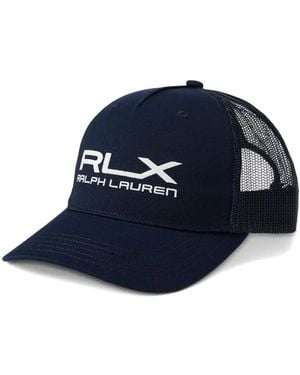 Ralph Lauren Logo Trucker Cap - Blue