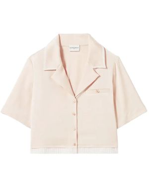 Claudie Pierlot Satin Shirt - Natural
