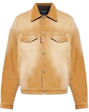 DSquared² コーデュロイ シャツジャケット - ナチュラル