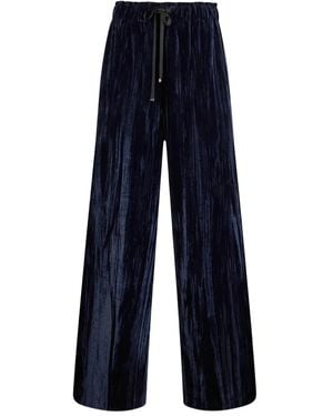 Liu Jo Elastic Velvet Pants - Blue