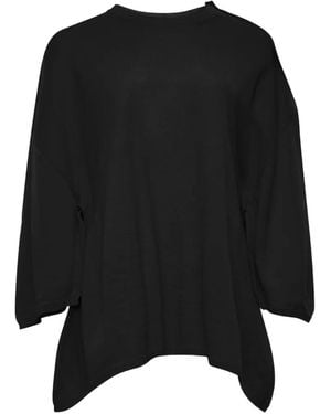 Comme des Garçons Jersey Con Dobladillo Redondeado - Negro