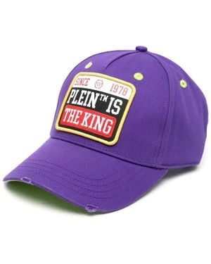 Philipp Plein Casquette À Patch Logo - Violet