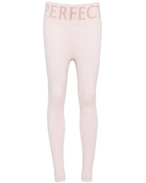 Perfect Moment Logo-Waistband Ski Leggings - Pink