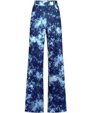 Silvia Tcherassi Emine High-Waisted Trousers - Blue