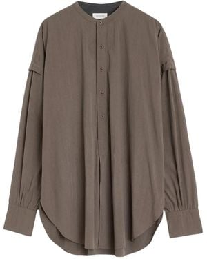 Lemaire Long-Sleeved Shirt - Brown