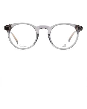 dunhill Gafas Metalizadas Con Montura Redondas - Gris