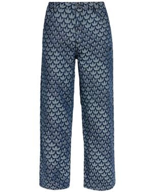 adidas Pattern Denim Jeans - Blue