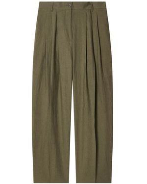 Paul Smith Button Pleated Trousers - Green