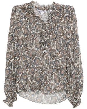 Veronica Beard Hickory Blouse - Grijs