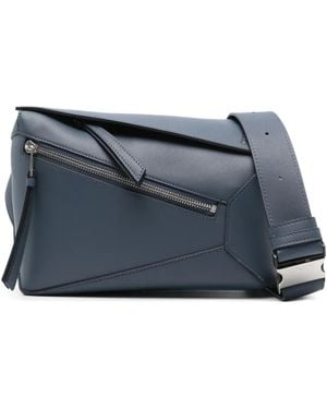 Loewe Puzzle Leather Belt Bag - Blue