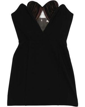 Nensi Dojaka Strapless Jurk - Zwart