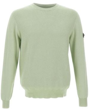 Peuterey Logo-Patch Crew-Neck Sweatshirt - Green