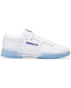 Reebok White Workout Clean Ripple Ice Trainers