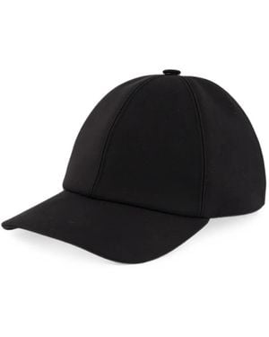 Fendi Cotton Baseball Cap - Black