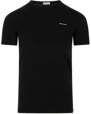 Kiton Logo-Print T-Shirt - Black