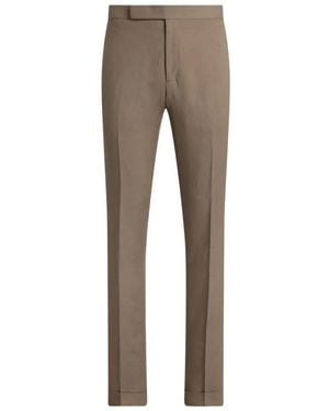 Ralph Lauren Cuffed-detail Trousers - グレー