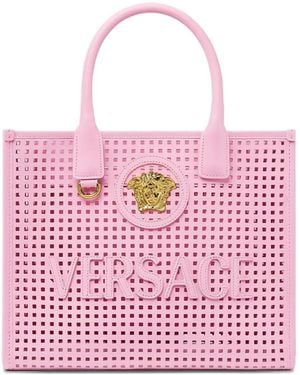 Versace Bolso shopper La Medusa pequeño - Rojo