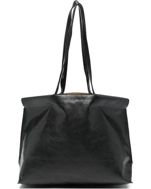 Bea Mombaers Leather Tote Bag - Black