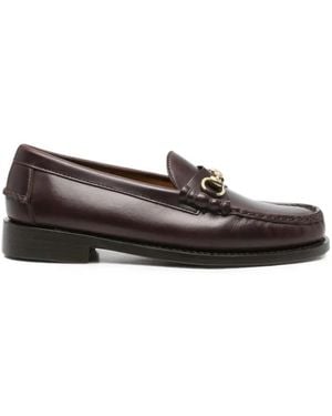 Sebago Horsebit Leather Loafers - White