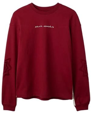 Asics Klassisches Langarmshirt - Rot