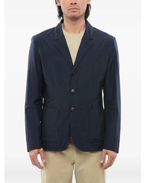 Woolrich Single-Breasted Patch-Pocket Blazer - Blue