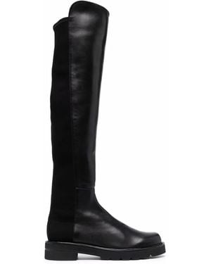 Stuart Weitzman 5050 Lift Knee-High Boots - Black