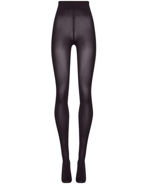 Wolford Velvet De Luxe 66 Tights - Blue