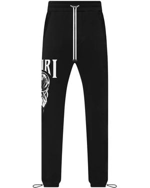 Amiri Graphic-Print Cotton Track Trousers - Black