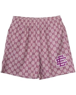 Eric Emanuel Logo-Print Shorts - Purple