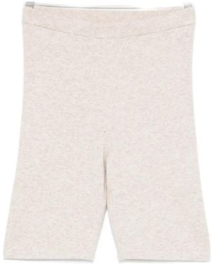 Bompard Pantalones Cortos Con Cinturilla Elástica - Blanco