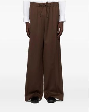 Simone Rocha Drawstring-Waist Pants - Brown