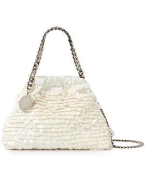 Stella McCartney Falabella Sequin-Embellished Tote Bag - Natural