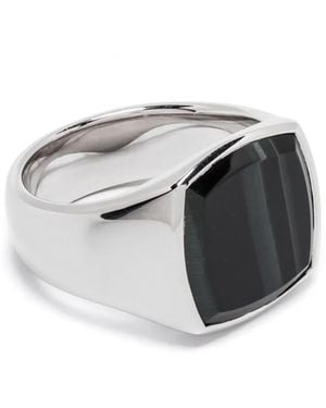 Tom Wood Cushion Hawk Eye Ring - Grau