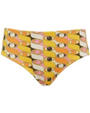 La DoubleJ Boy Graphic-Print Bikini Briefs - Yellow