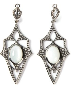 Loree Rodkin 18Kt 'Kaleidoscope' Goldohrringe Mit Mondstein Und Diamanten - Mettallic