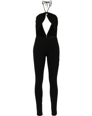 DSquared² Heart-Detail Halterneck Jumpsuit - Black