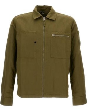 C.P. Company Lens-Detail Full-Zip Shirt Jacket - Green